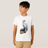 Hedwig über Bücher T-Shirt (Vorne ganz)