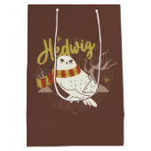 Hedwig Whimsical Forest Drawing Mittlere Geschenktüte (Rückseite)