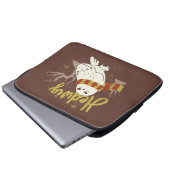 Hedwig Whimsical Forest Zeichnung Laptopschutzhülle (Vorne Knopf)
