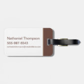 Hedwig Whimsical Wald Zeichnung Gepäckanhänger (Rückseite horizontal)