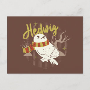 Hedwig Whimsical Wald Zeichnung Postkarte