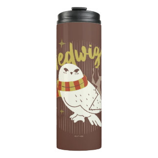 Hedwig Whimsical Wald Zeichnung Thermosbecher