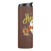 Hedwig Whimsical Wald Zeichnung Thermosbecher (Nach links gedreht)