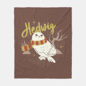 Hedwig Whimsicaler Wald Zeichnung Fleecedecke (Vorderseite)