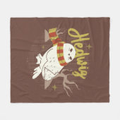Hedwig Whimsicaler Wald Zeichnung Fleecedecke (Vorderseite (Horizontal))