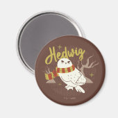 Hedwig Whimsicaler Wald Zeichnung Magnet (Vorderseite/Rückseite)