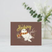 Hedwig Whimsicaler Wald Zeichnung Postkarte (Stehend Vorderseite)