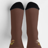 Hedwig Whimsicaler Wald Zeichnung Socken (Oben)