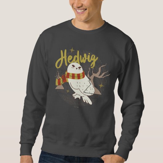 Hedwig Whimsicaler Wald-Zeichnung Sweatshirt (Vorderseite)