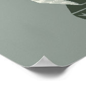 Hedwig With Letter Whimsical Drawing Poster (Ecke)