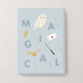 Hedwigh "Magical" Typografy Graphic Button (Vorderseite)