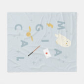 Hedwigh "Magical" Typografy Graphic Fleecedecke (Vorderseite (Horizontal))