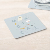 Hedwigh "Magical" Typografy Graphic Rechteckiger Pappuntersetzer (angewinkelt)