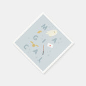 Hedwigh "Magical" Typografy Graphic Serviette (Ecke)