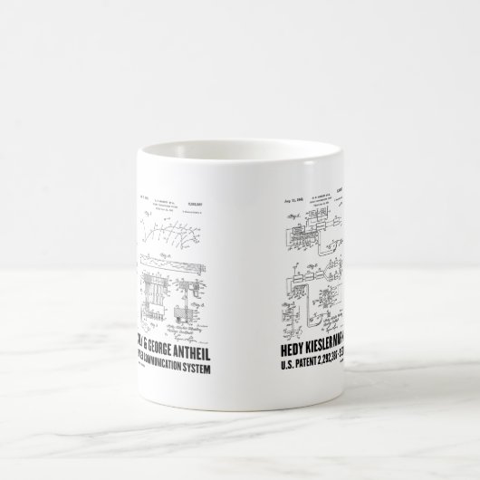 Hedy Kiesler Markey G. Antheil US-Patent 2292387 Kaffeetasse (Mittel)