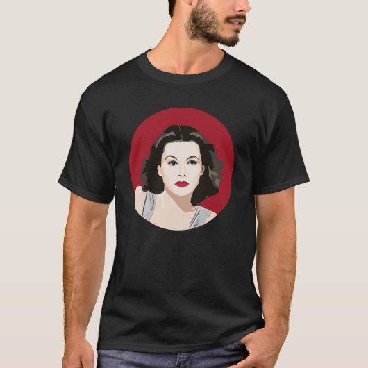 Hedy Lamarr Portrait T-Shirt (Vorderseite)