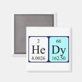 Hedy Periodenmagnet Magnet (Vorderseite/Rückseite)