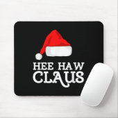 Hee-haw Claus Christmas Santas Hat Pajama Familie  Mousepad (Mit Mouse)