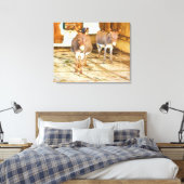 Hee Haw Donkeys Leinwanddruck (Insitu (Schlafzimmer))
