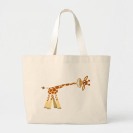 Hee Hee Hee! Cartoon giraffe bag Jumbo Stoffbeutel