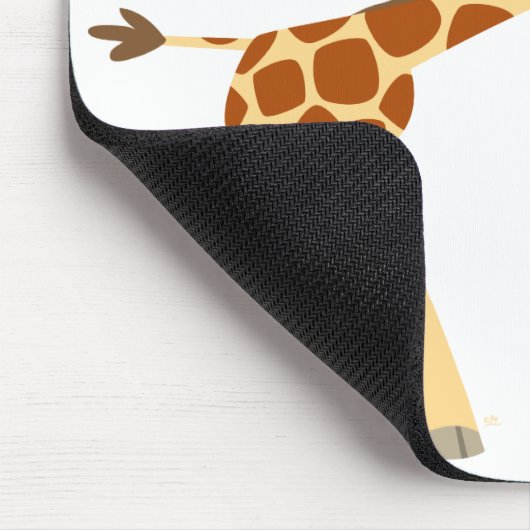 Hee hier, Cartoon giraffe mousepad! Mousepad (Ecke)