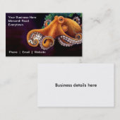 He'e (Krake) mit Cowry Visitenkarte (Vorne/Hinten)