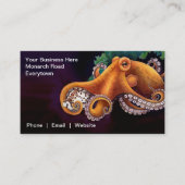 He'e (Krake) mit Cowry Visitenkarte (Vorderseite)