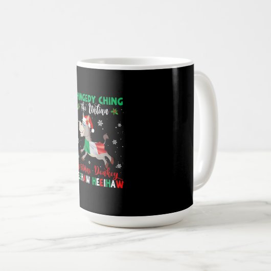 HEEHAW Der WeihnachtsDonkey | Donkey Lovers Gesche Kaffeetasse (VorderseiteRechts)