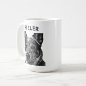 Heeler Blue Heeler Dog Kaffeetasse (Vorderseite Links)