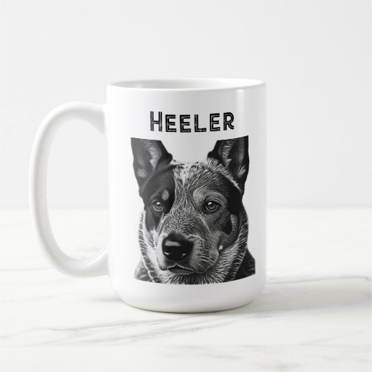 Heeler Blue Heeler Dog Kaffeetasse (Links)