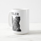 Heeler (Blue Heeler Dog) schließen Kaffeetasse (Vorderseite Links)