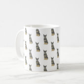 Heeler Cattledog (Blue Black Tan) Kaffeetasse (Vorderseite Links)