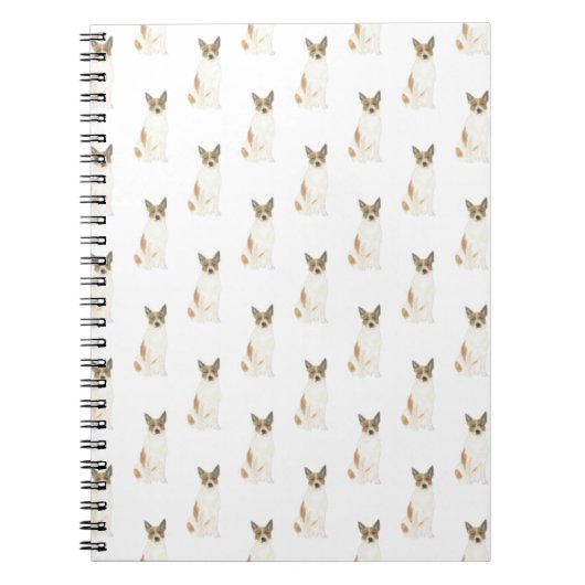 Heeler Cattledog (Red & White) Notebook Notizblock (Vorderseite)