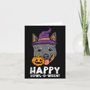 Heeler Hexe Happy Howl O Ween Kürbis Halloween Karte