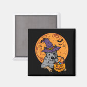 Heeler Hexenhut Mond Jack O Lantern Halloween Magnet (Vorderseite/Rückseite)