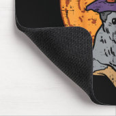 Heeler Hexenhut Mond Jack O Lantern Halloween Mousepad (Ecke)