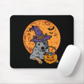 Heeler Hexenhut Mond Jack O Lantern Halloween Mousepad (Mit Mouse)