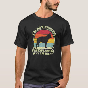 Heeler Hund Für Männer Kinder Retro Blau Rot Austr T-Shirt