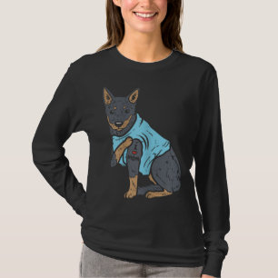 Heeler I Liebe Mama Tierfütterung Rotblauer Rinder T-Shirt