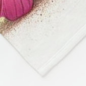 Heeler Puppy umgeben von Schmetterlingen und Blume Fleecedecke (Ecke)