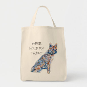 Heeler Rind Hund hier halten meine Leckerei Tragetasche