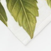 Heeler Welpe mit Schmetterlingen und Blume Fleecedecke (Ecke)