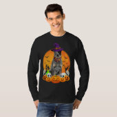 Heeler Witch Pumpkin Halloween Dog T-Shirt (Vorne ganz)