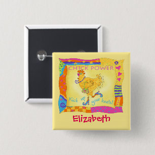 Heels aufheben Power Name Abzeichen anklicken Button