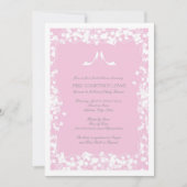 Heels Bridal Dusche Einladung in hellrosa (Vorderseite)