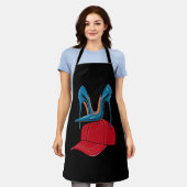 Heels, die Red MAGA Hat Election 2024 Schürze (Getragen)