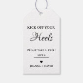 Heels für Hochzeitszeichen Geschenkanhänger (Vorderseite)