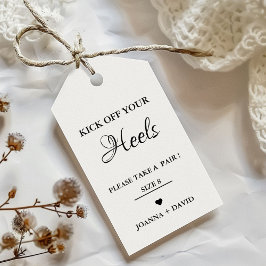 Heels für Hochzeitszeichen Geschenkanhänger