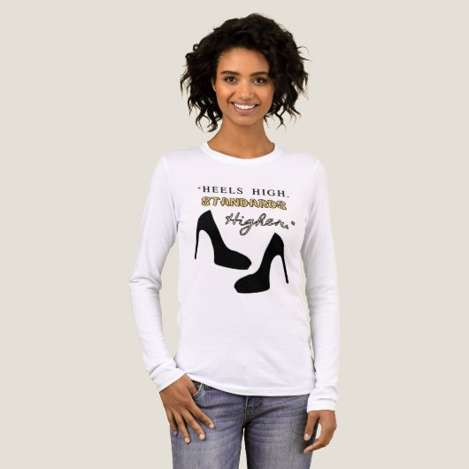 heels high standars higher Tri-Blend shirt (Vorderseite voll)