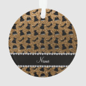 Heels-Kleidergeldbeutel des NamensgoldGlitters Ornament (Rückseite)